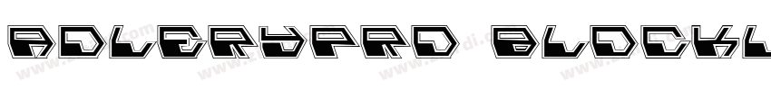 AdleryPro Blocklette字体转换